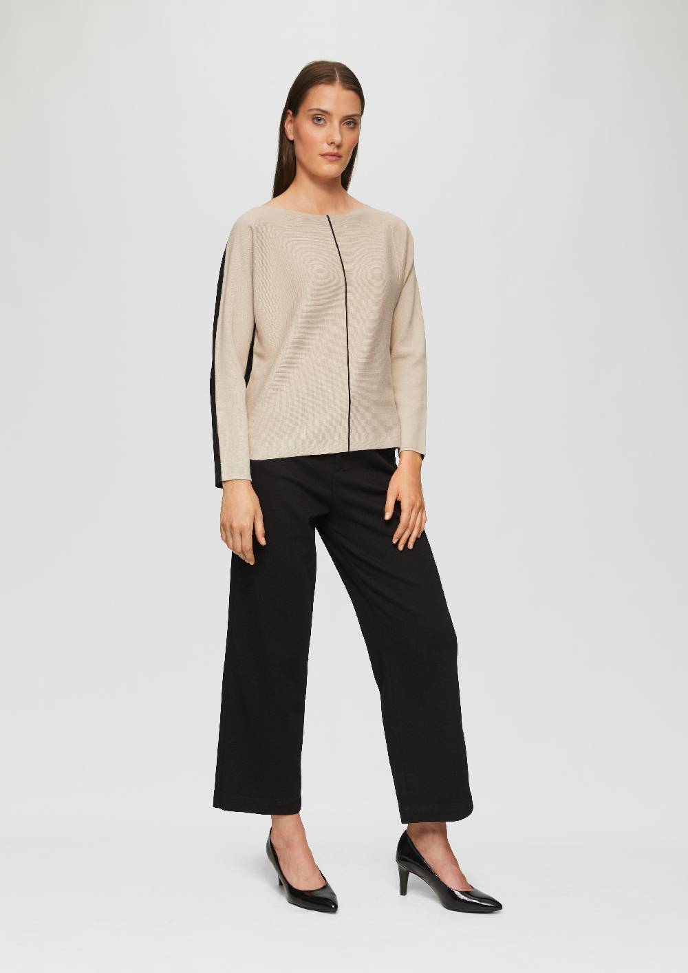 S.Oliver Modischer Strickpullover Mit Fledermausärmel