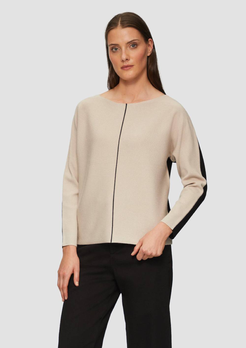 S.Oliver Modischer Strickpullover Mit Fledermausärmel