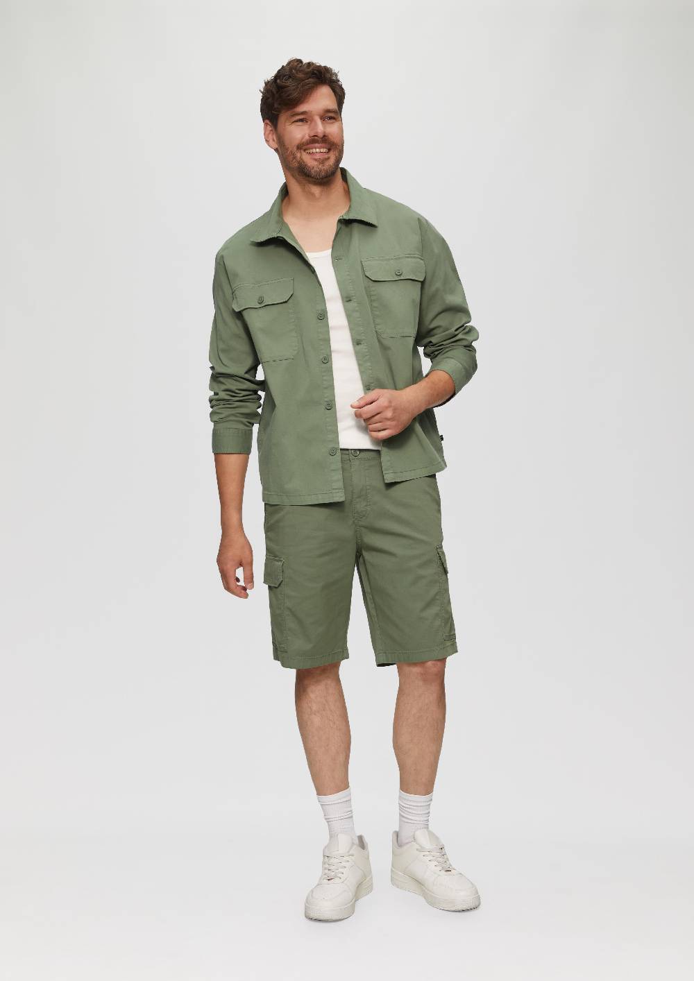 S.Oliver Overshirt Aus Baumwollstretch Im Relaxed Fit