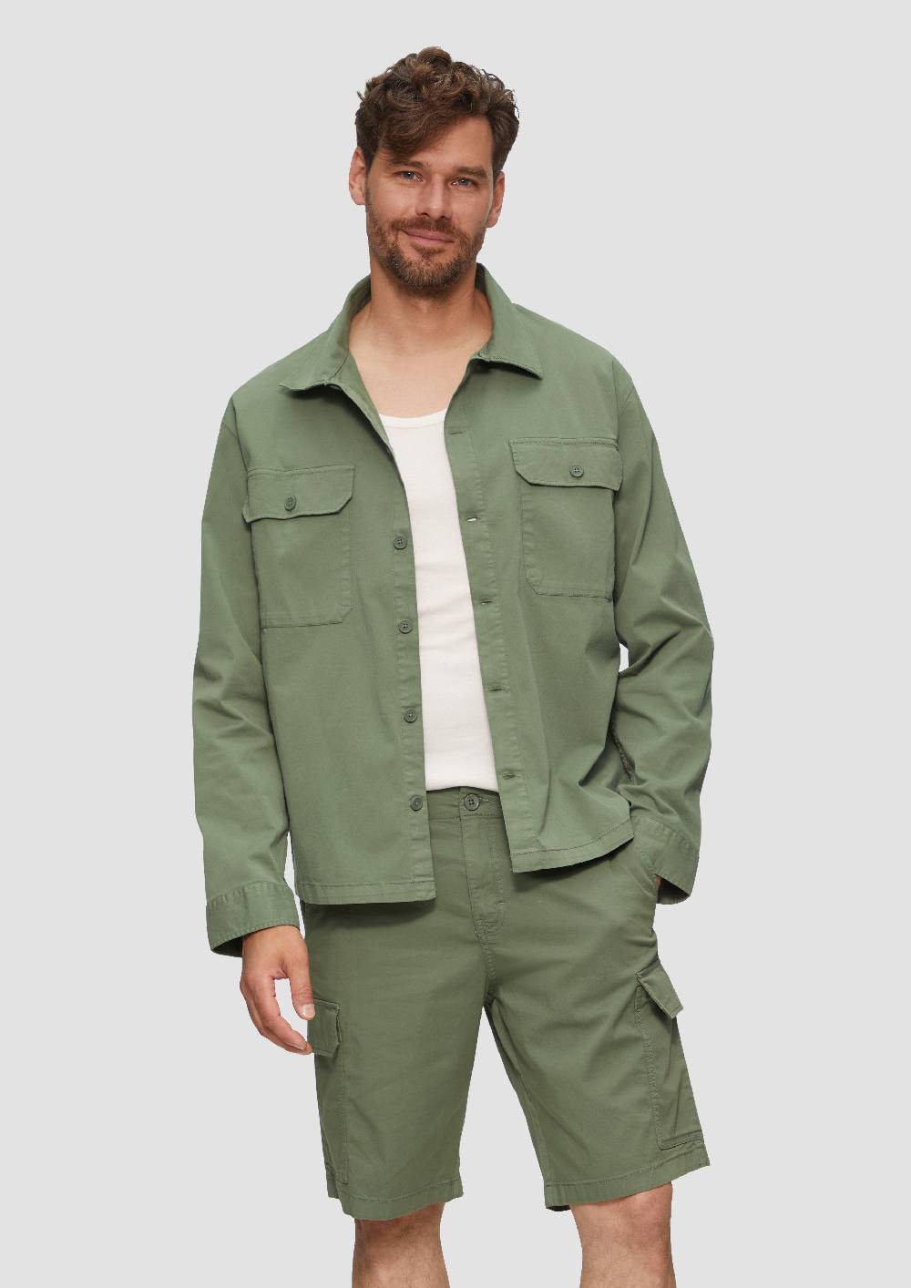 S.Oliver Overshirt Aus Baumwollstretch Im Relaxed Fit
