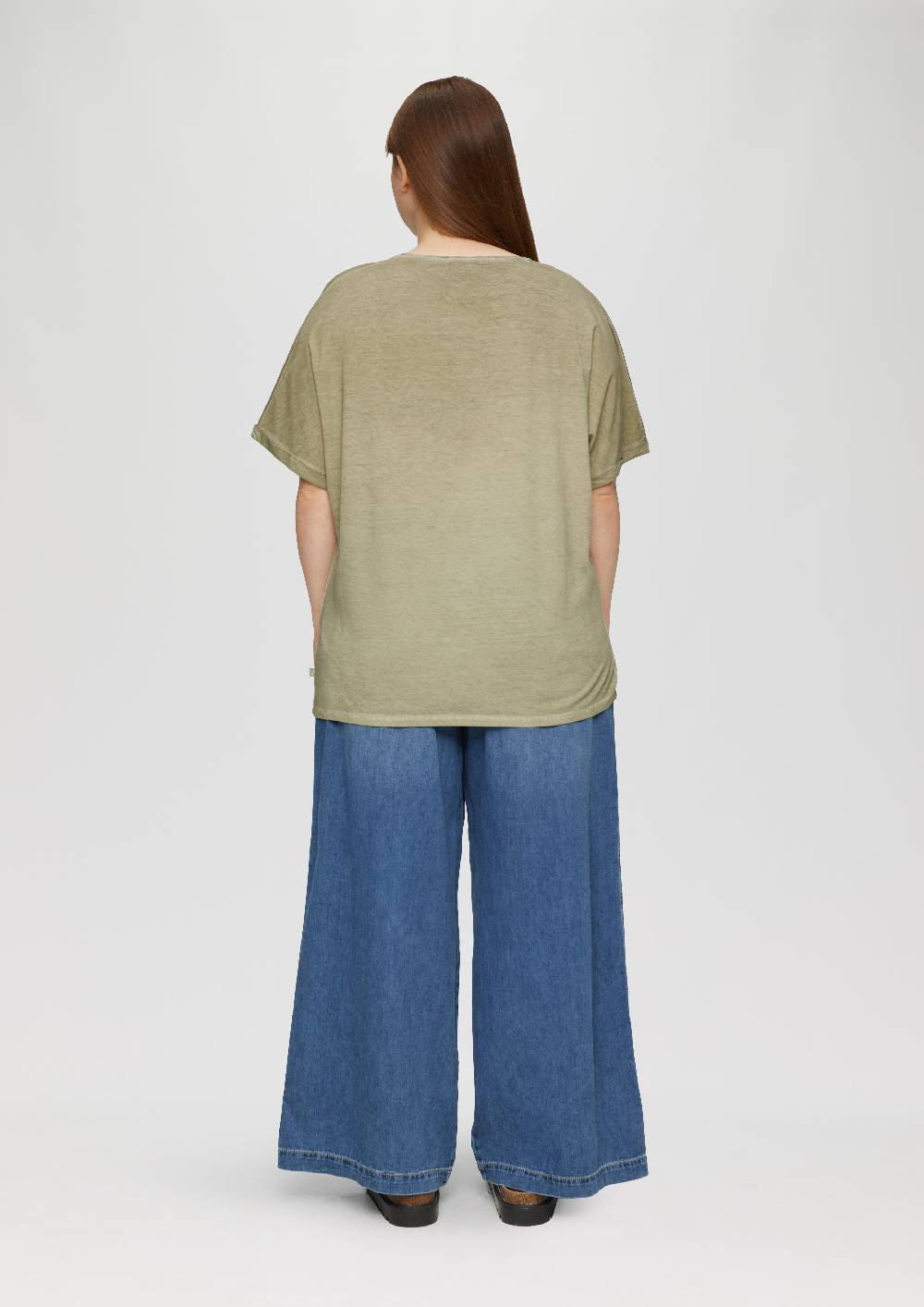 S.Oliver Oversize-Shirt Mit Rundhalsausschnitt Und Frontprint