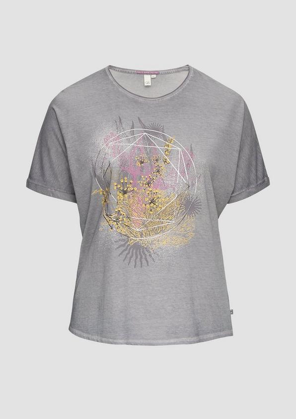 s.Oliver Oversize-Shirt mit Rundhalsausschnitt und Frontprint