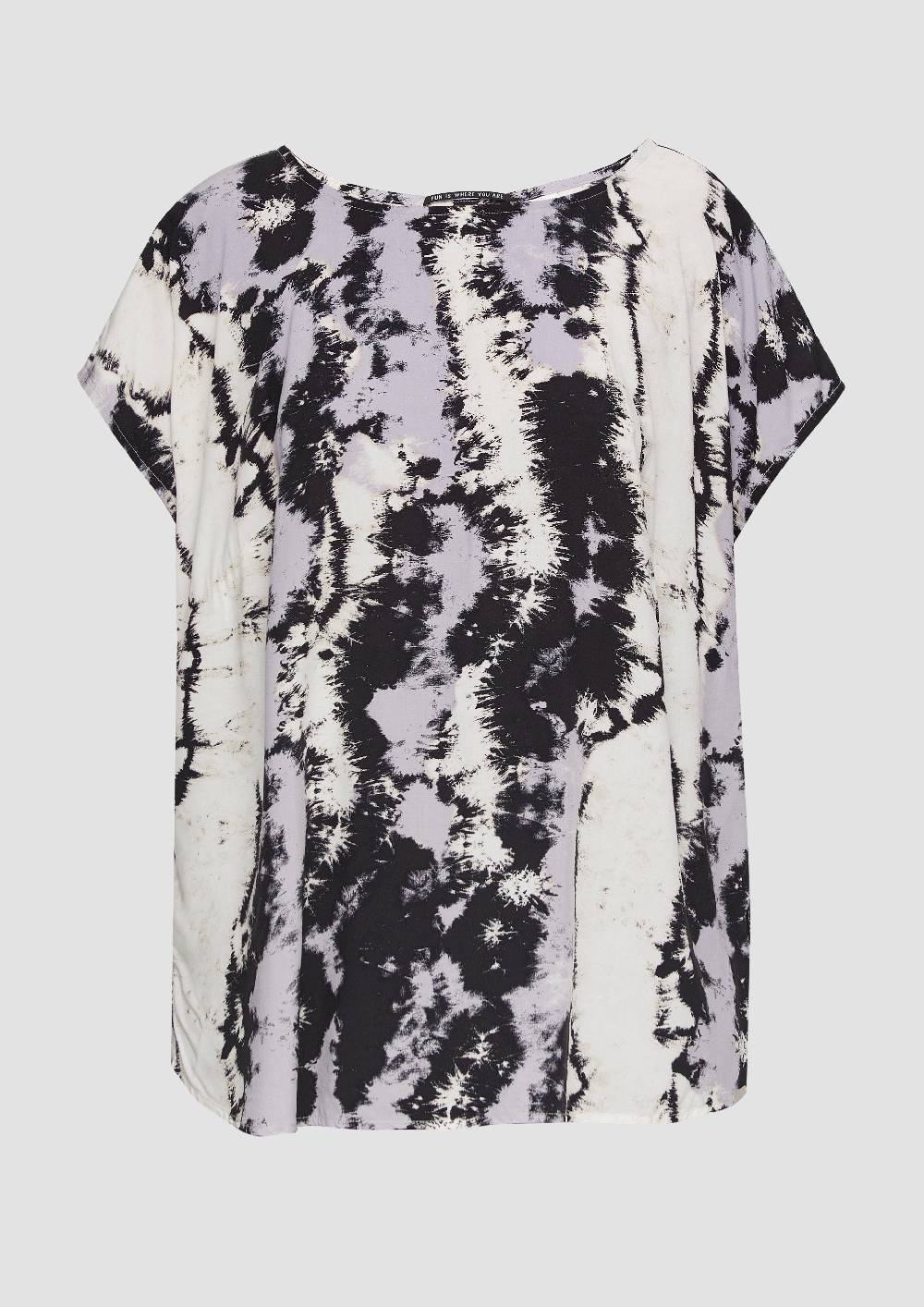 S.Oliver Oversized-Bluse Mit überschnittenen Schultern Und Teilungsnaht