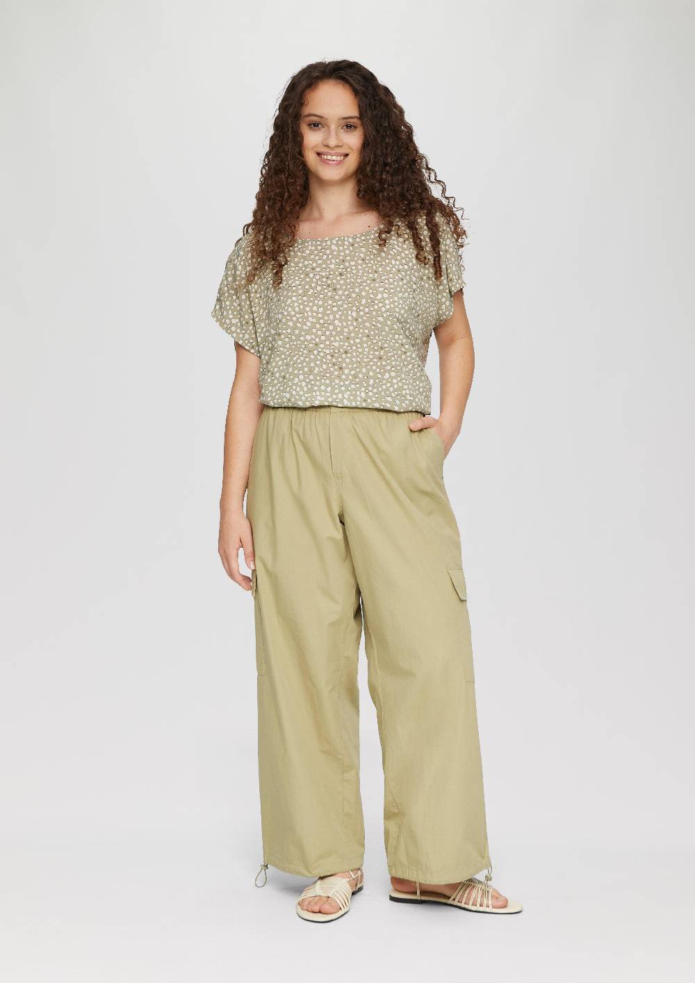 S.Oliver Oversized-Bluse Mit überschnittenen Schultern Und Teilungsnaht