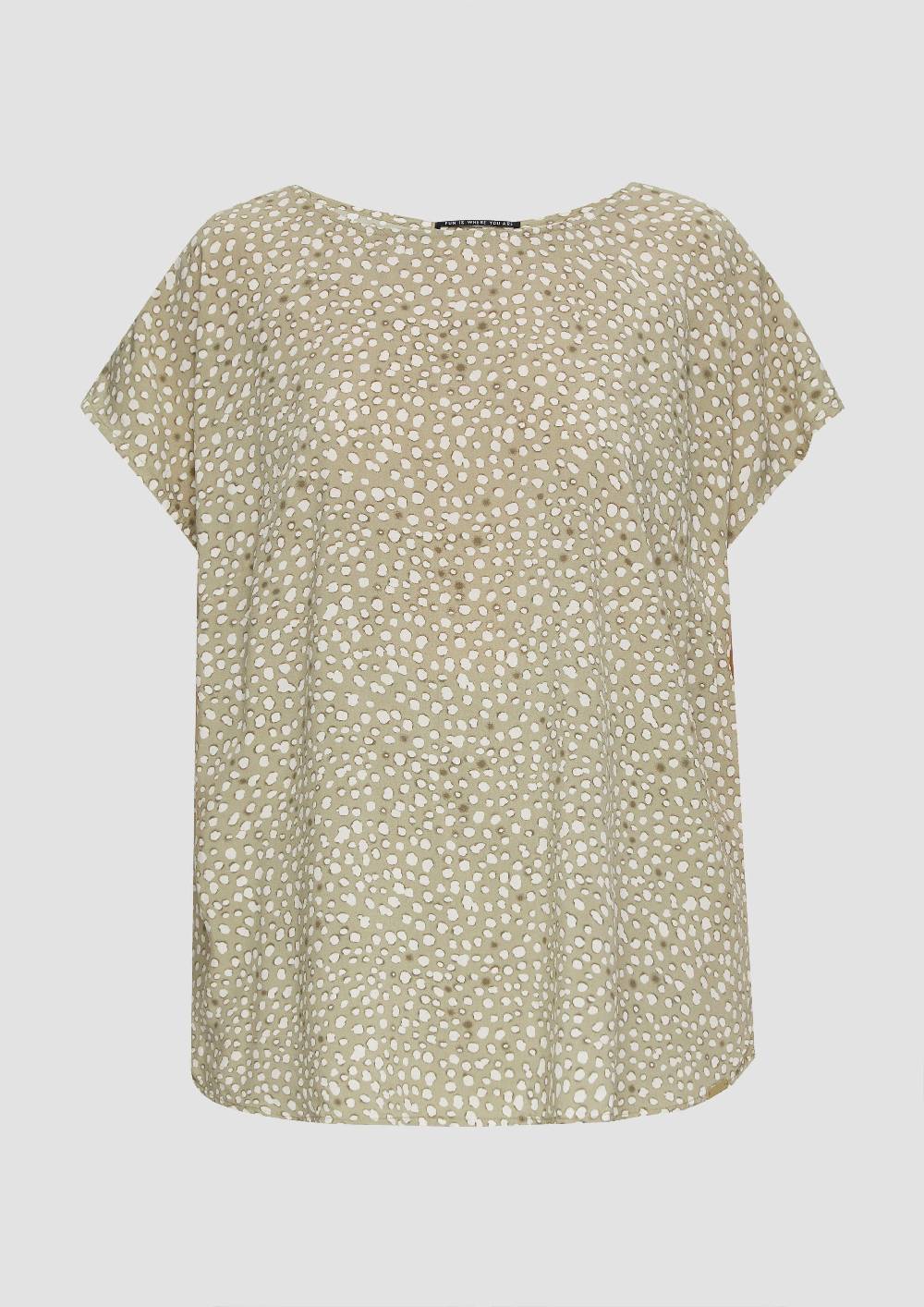 S.Oliver Oversized-Bluse Mit überschnittenen Schultern Und Teilungsnaht