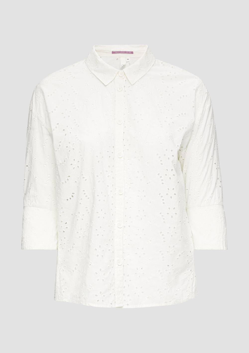 S.Oliver Oversized-Hemdbluse Mit überschnittenen Schultern