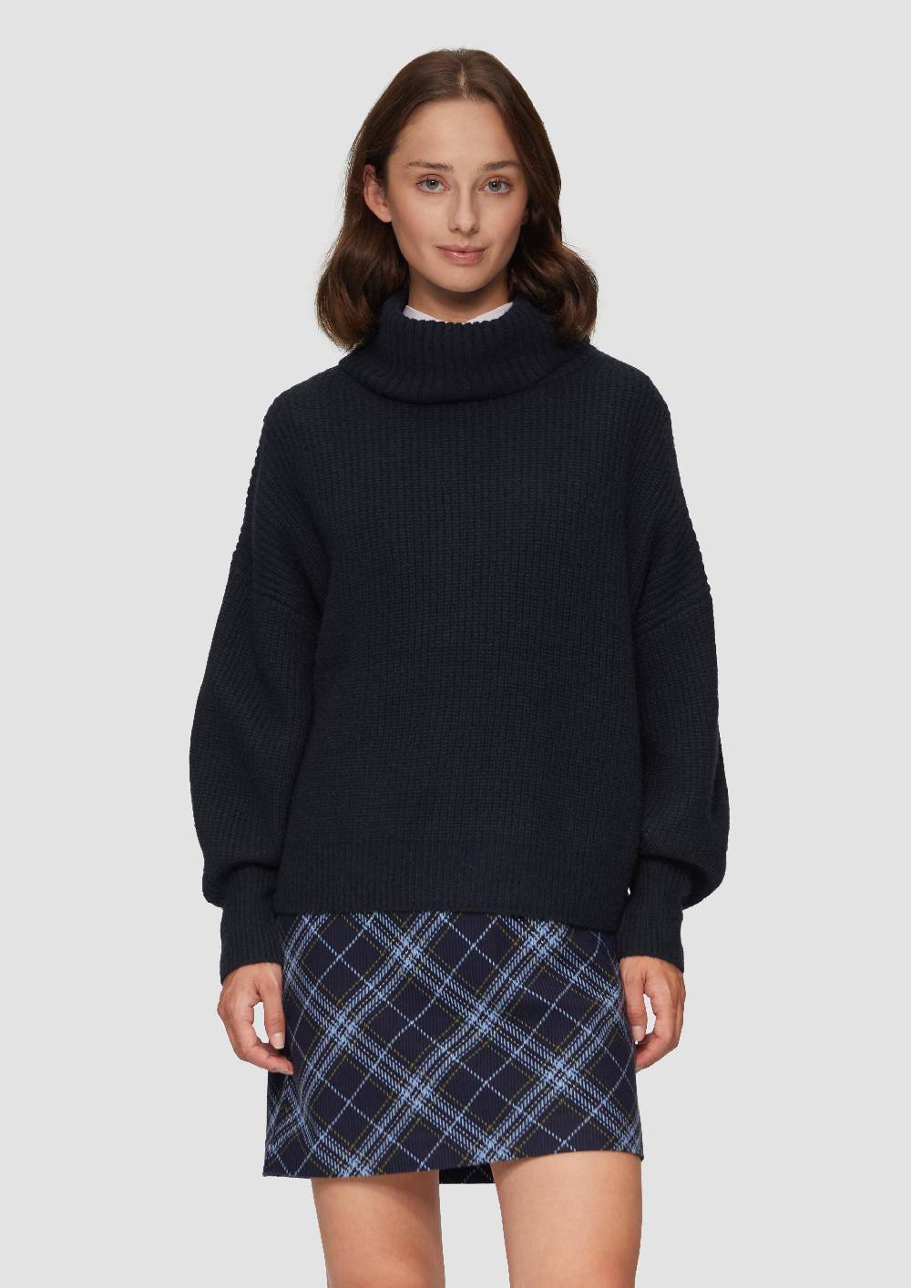 S.Oliver Oversized Rollkragenpullover Mit Weiten Ärmeln