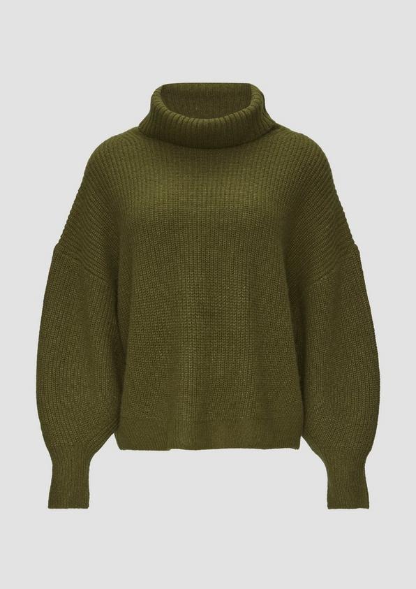 s.Oliver Oversized Rollkragenpullover mit weiten Ärmeln