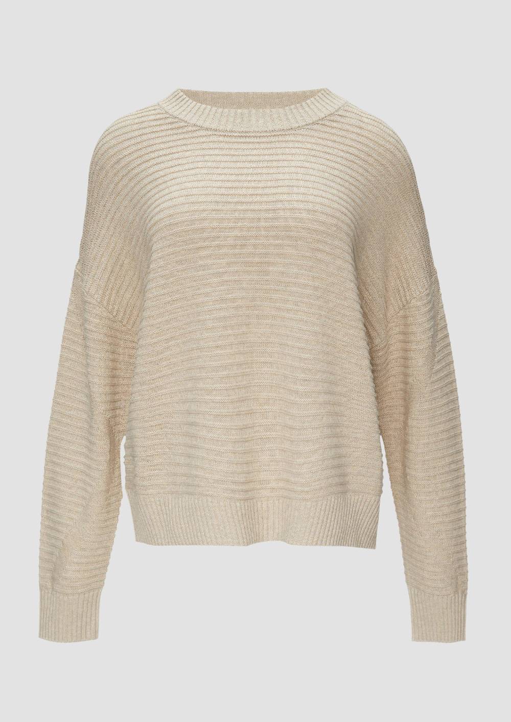 S.Oliver Oversized Strickpullover Mit Ottoman-Struktur