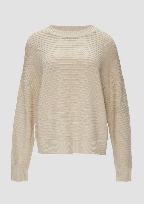 S.Oliver Oversized Strickpullover Mit Ottoman-Struktur