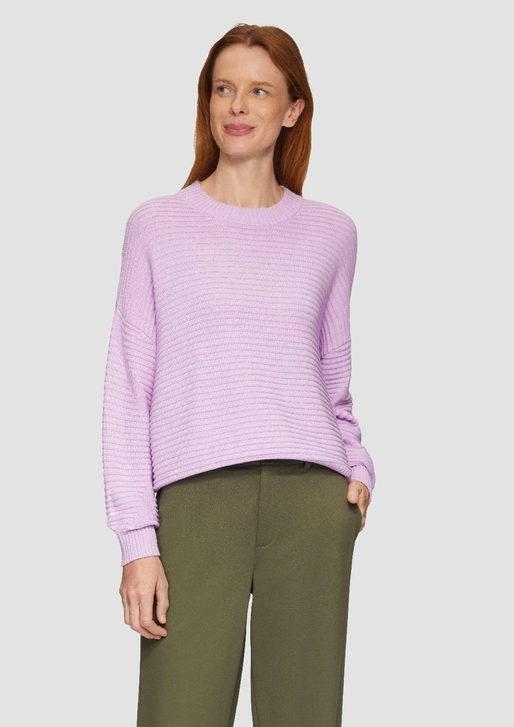 S.Oliver Oversized Strickpullover Mit Strukturdetails