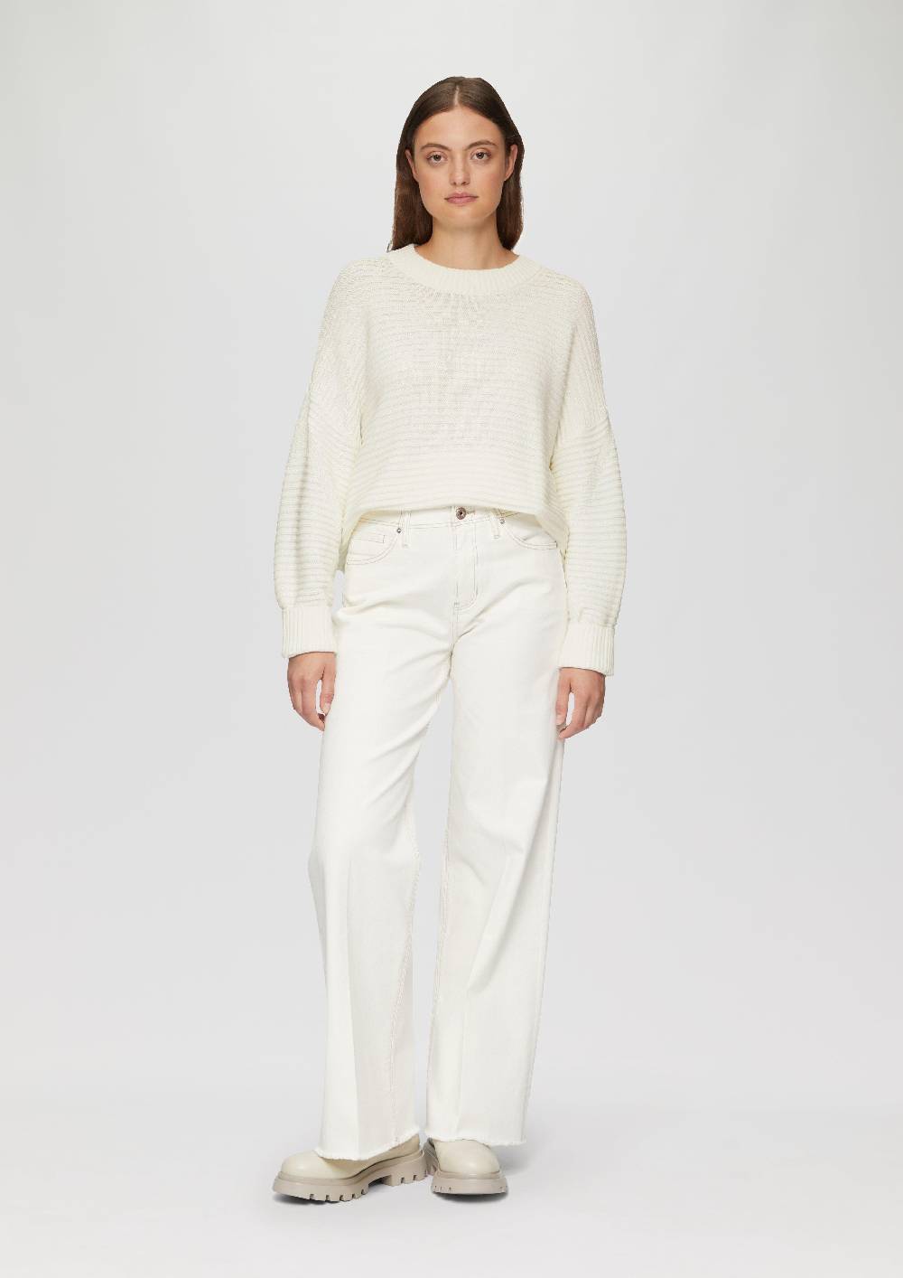 S.Oliver Oversized Strickpullover Mit Strukturdetails