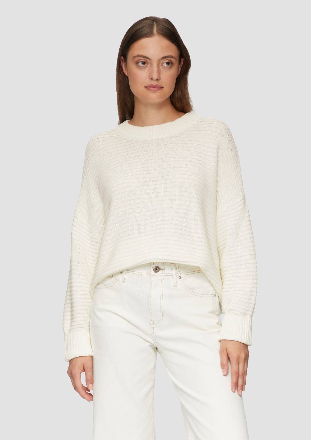S.Oliver Oversized Strickpullover Mit Strukturdetails