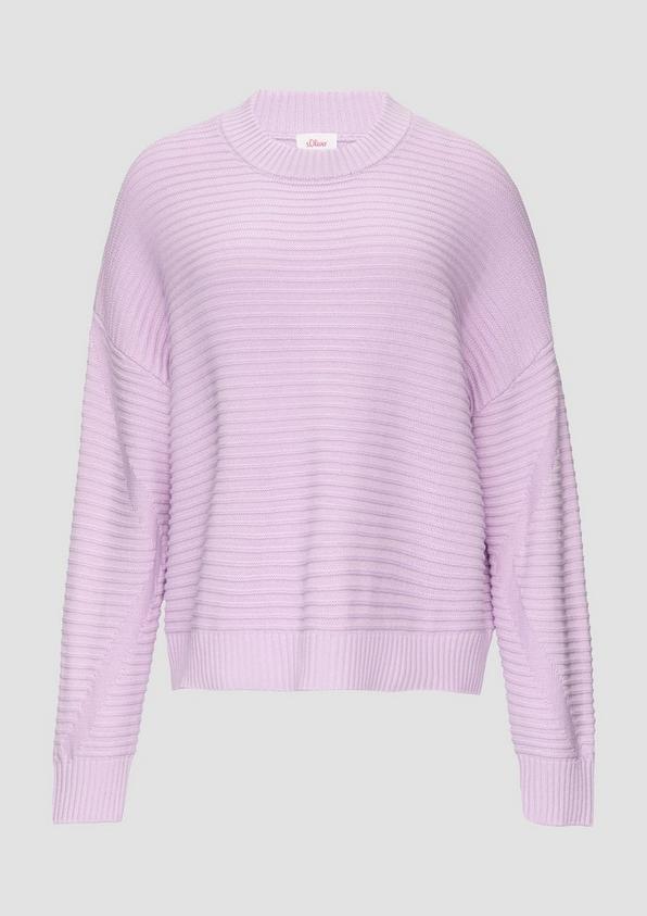 s.Oliver Oversized Strickpullover mit Strukturdetails