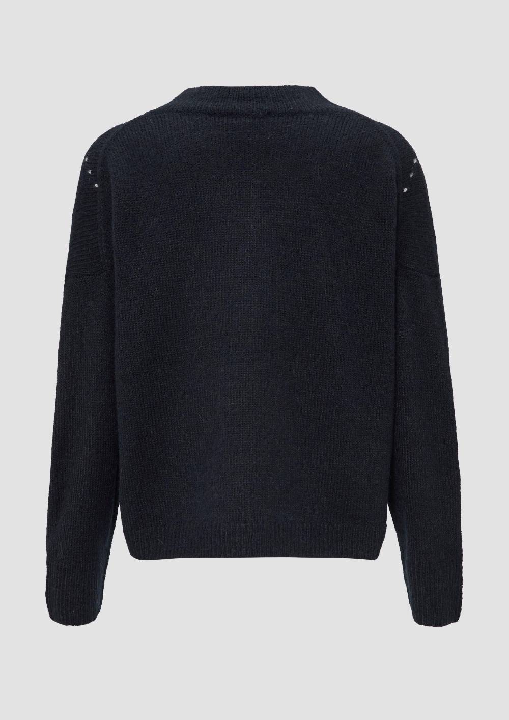 S.Oliver Oversized Wollmix-Strickpullover Mit Argyle-Muster