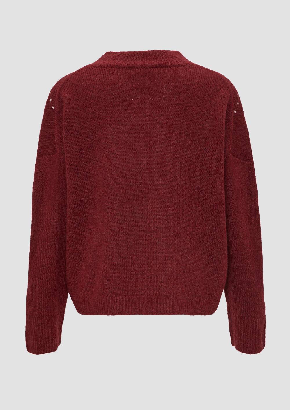 S.Oliver Oversized Wollmix-Strickpullover Mit Argyle-Muster