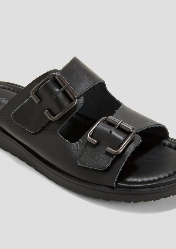 s.Oliver Pantoletten aus Rindsleder mit verstellbaren Riemen