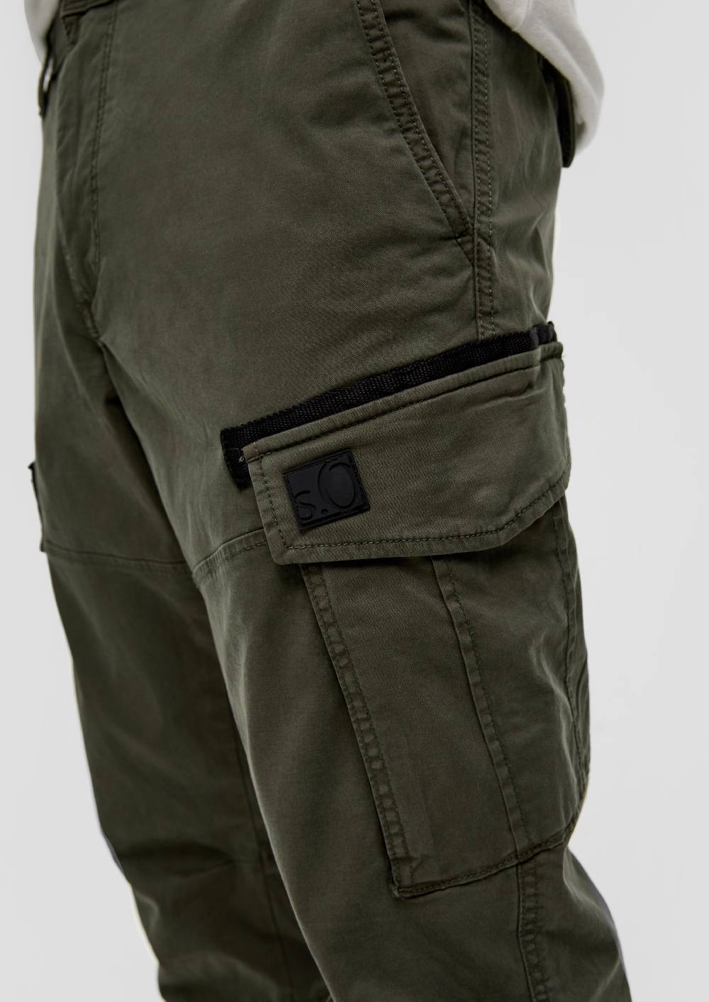 S.Oliver Phoenix: Cargohose Mit Garment Dye Und Straight Leg