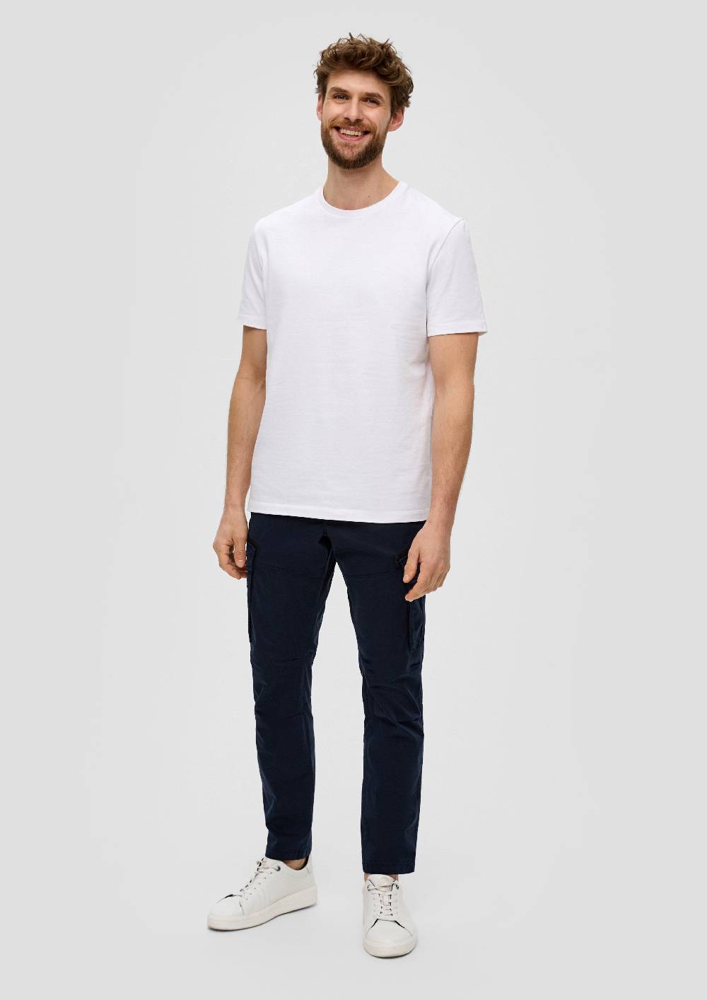 S.Oliver Phoenix: Cargohose Mit Garment Dye Und Straight Leg