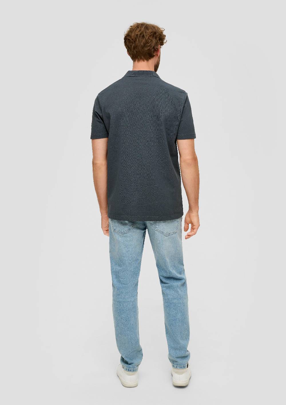 S.Oliver Poloshirt Aus Baumwolle Mit Offenem Kragen