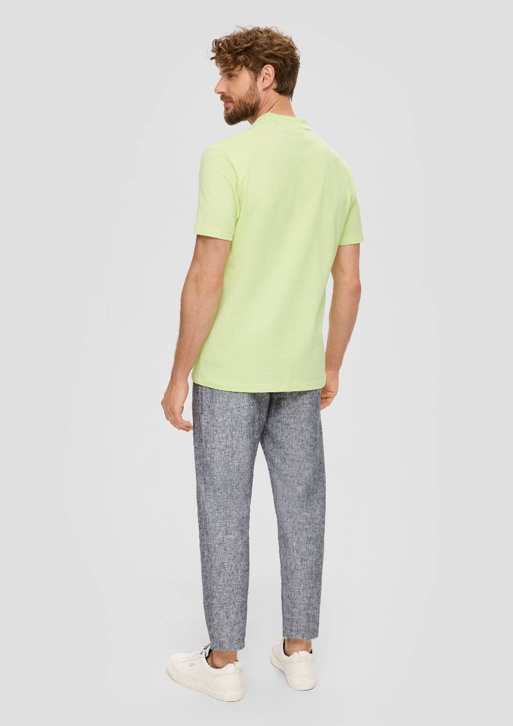S.Oliver Poloshirt Aus Baumwolle Mit Offenem Kragen