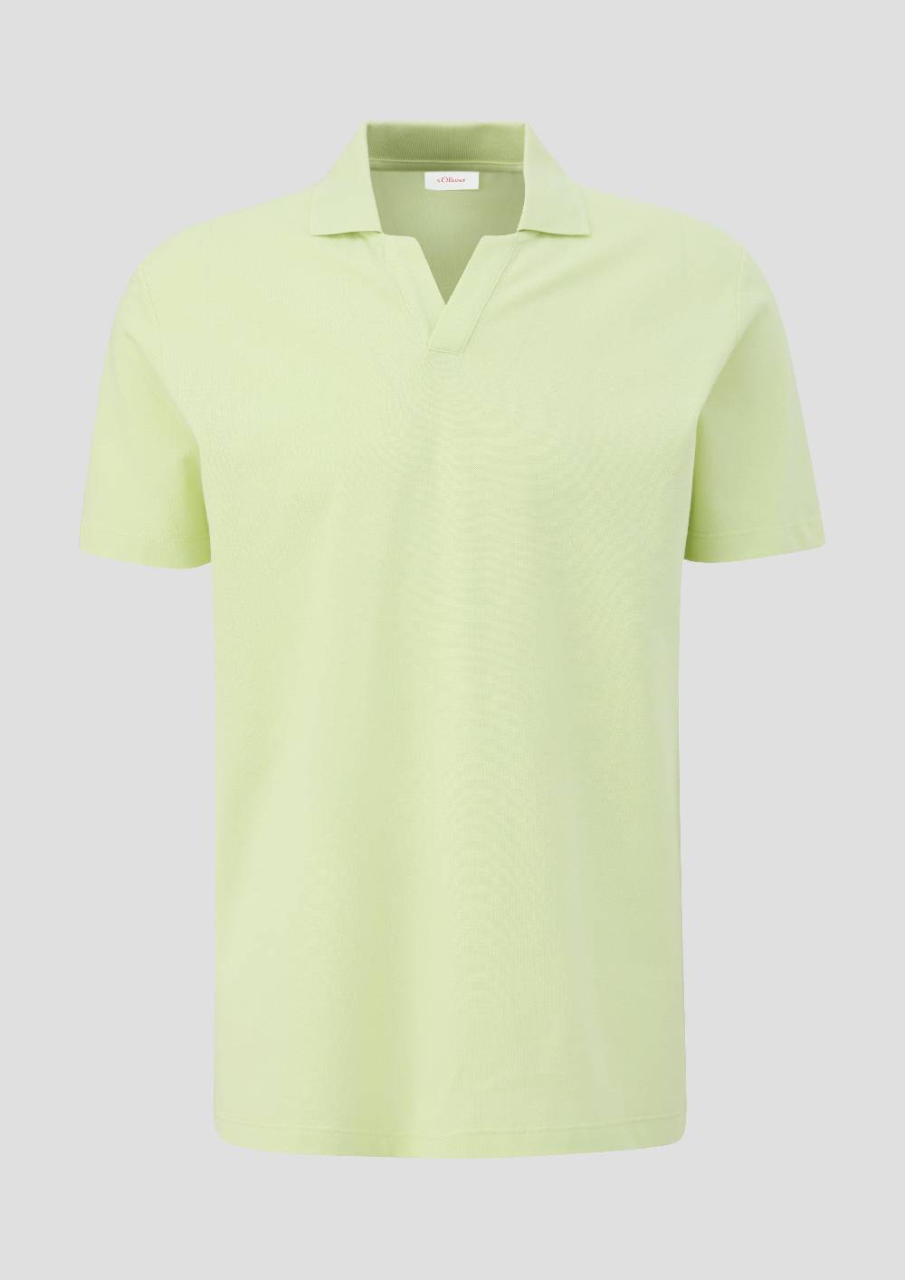 S.Oliver Poloshirt Aus Baumwolle Mit Offenem Kragen