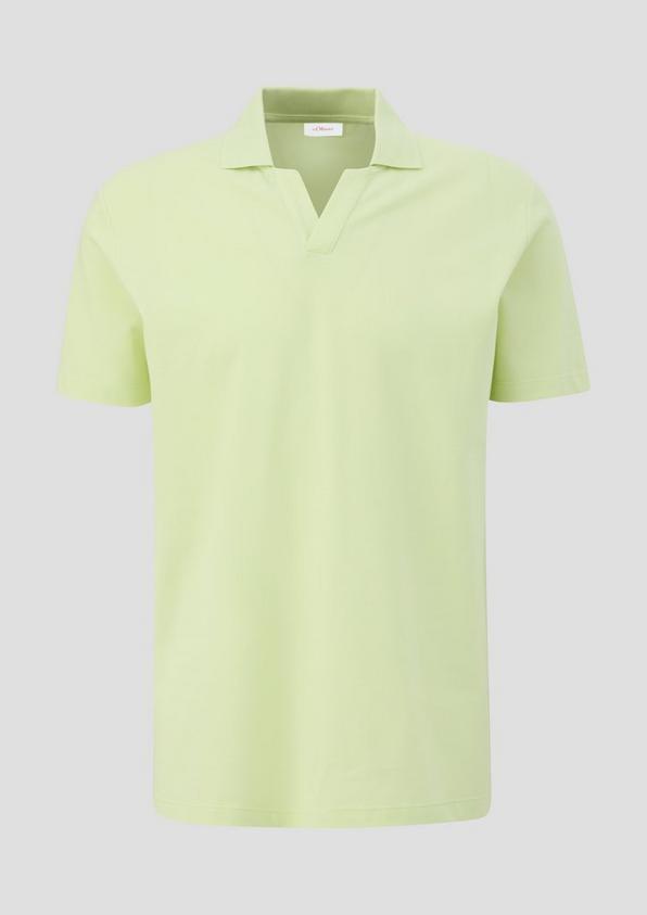 s.Oliver Poloshirt aus Baumwolle mit offenem Kragen