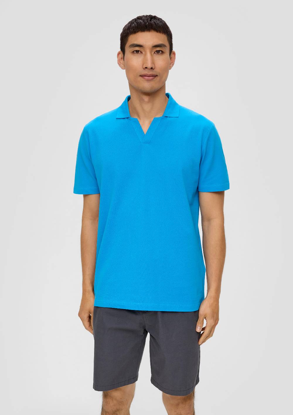 S.Oliver Poloshirt Aus Baumwolle Mit Offenem Kragen