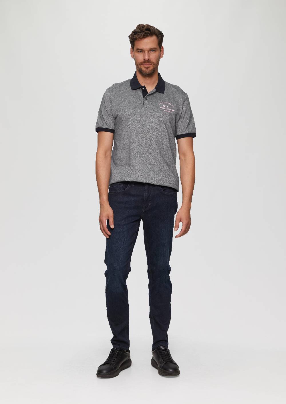 S.Oliver Poloshirt Aus Baumwollpiqué Mit Kontrast-Details