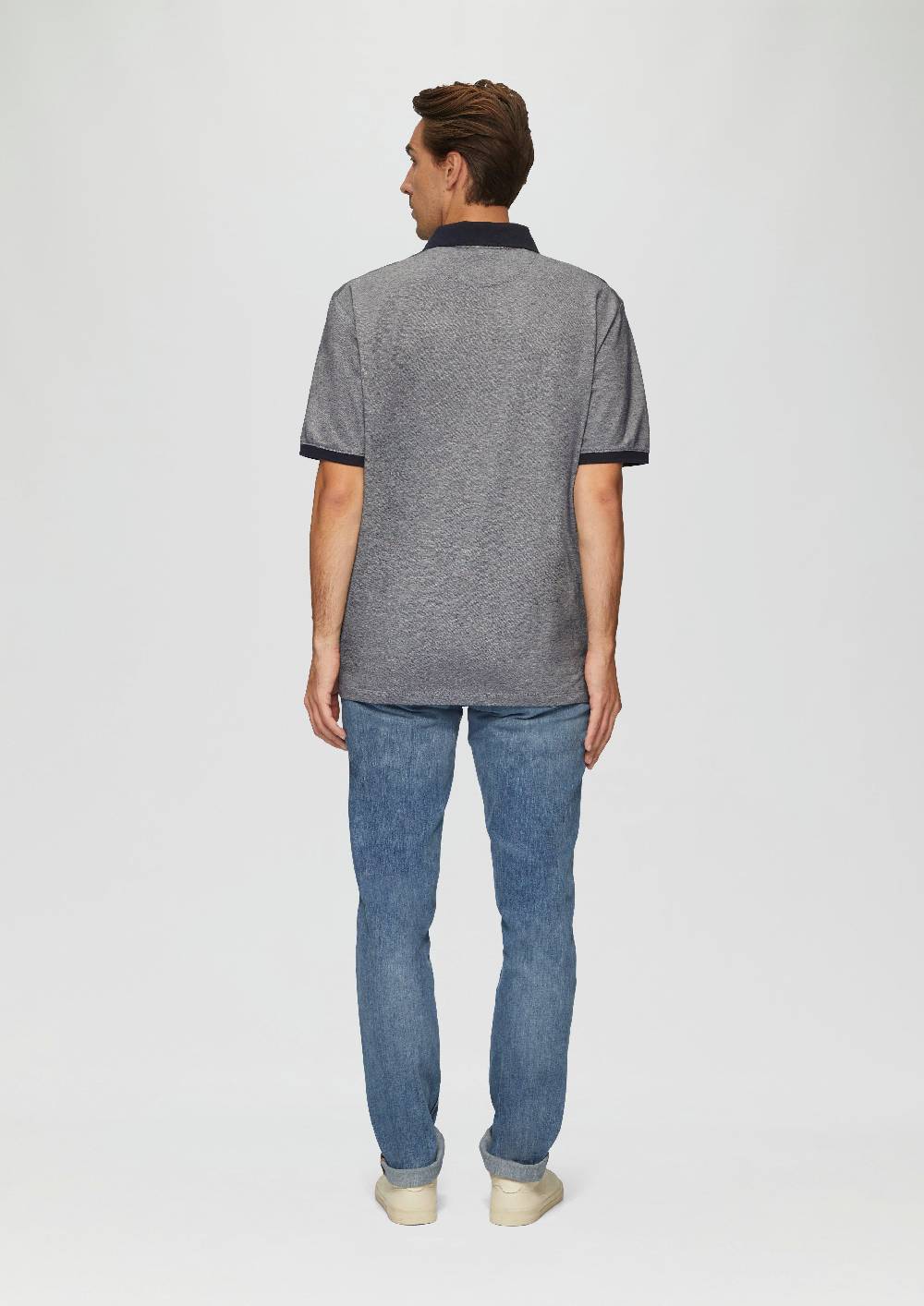 S.Oliver Poloshirt Aus Baumwollpiqué Mit Kontrast-Details