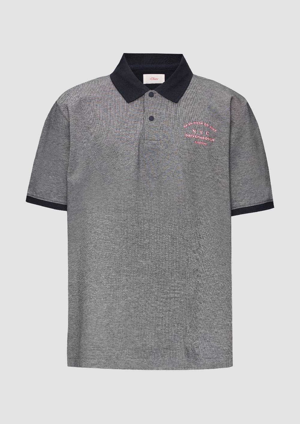 S.Oliver Poloshirt Aus Baumwollpiqué Mit Kontrast-Details