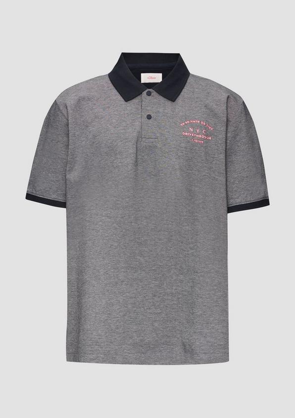 s.Oliver Poloshirt aus Baumwollpiqué mit Kontrast-Details
