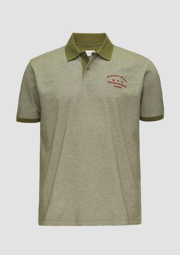 s.Oliver Poloshirt aus Baumwollpiqué mit Kontrast-Details