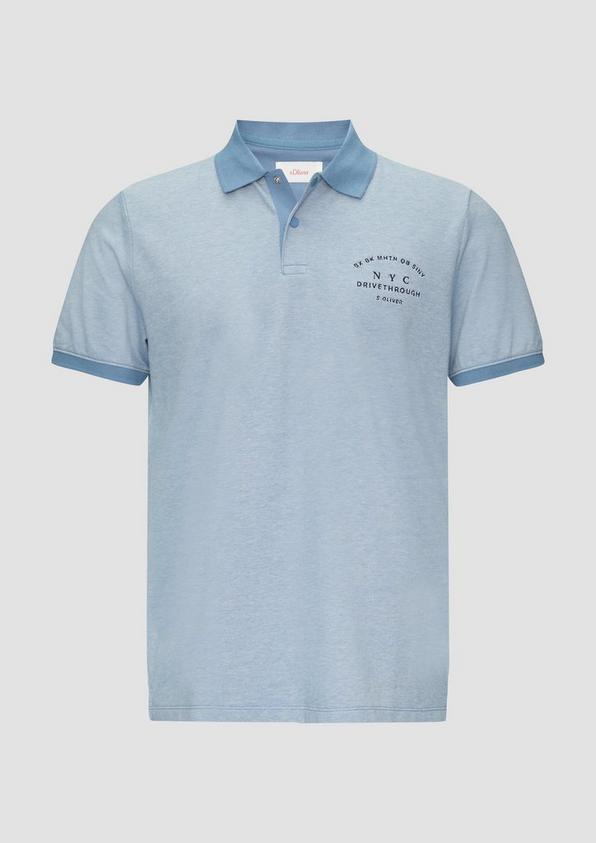 s.Oliver Poloshirt aus Baumwollpiqué mit Kontrast-Details