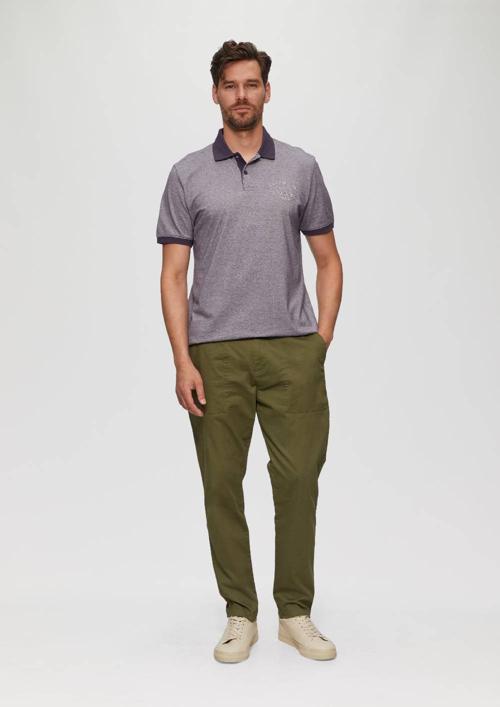 S.Oliver Poloshirt Aus Baumwollpiqué Mit Kontrast-Details