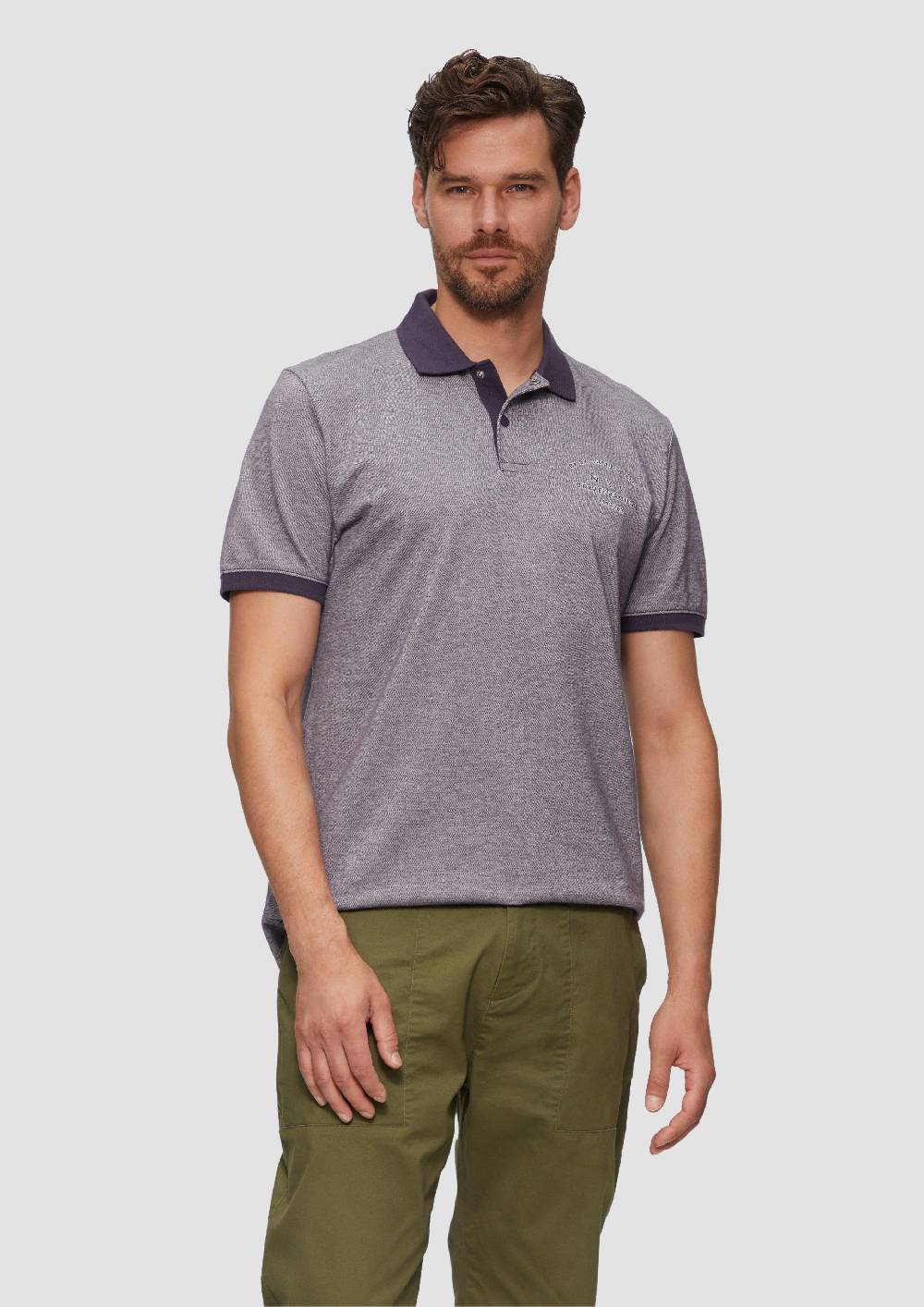 S.Oliver Poloshirt Aus Baumwollpiqué Mit Kontrast-Details