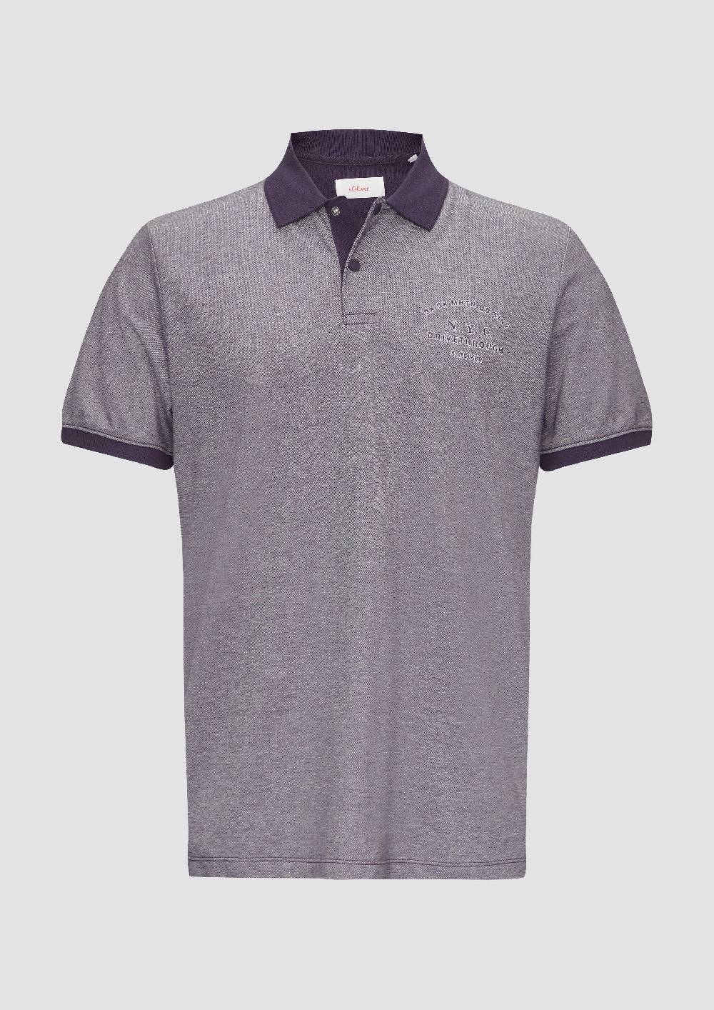 S.Oliver Poloshirt Aus Baumwollpiqué Mit Kontrast-Details