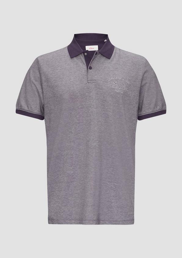 s.Oliver Poloshirt aus Baumwollpiqué mit Kontrast-Details