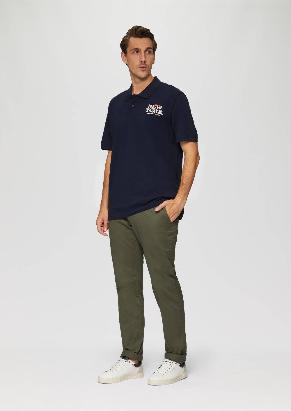 S.Oliver Poloshirt Aus Baumwollpiqué Mit Peanuts®-Motiv