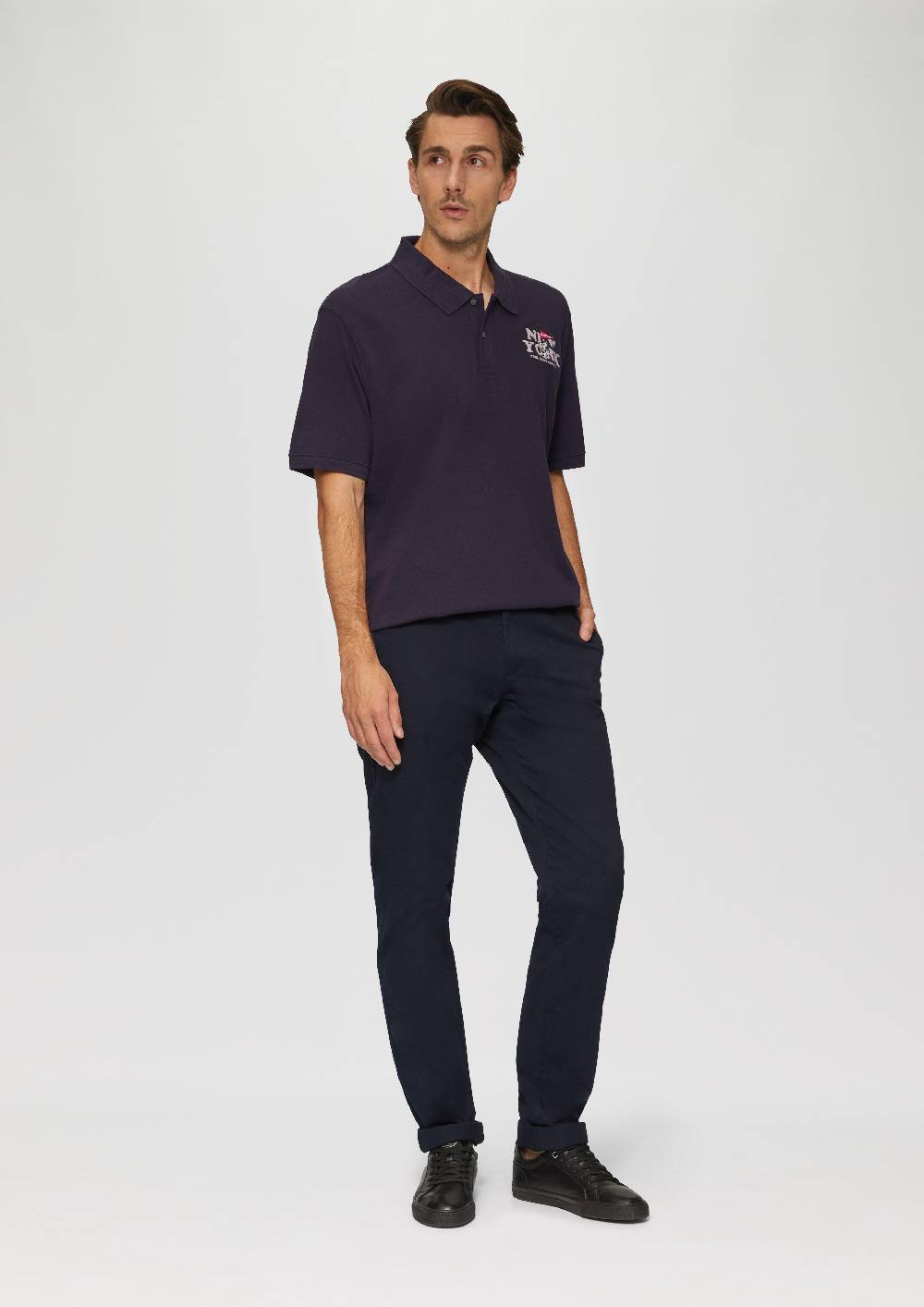 S.Oliver Poloshirt Aus Baumwollpiqué Mit Peanuts®-Motiv