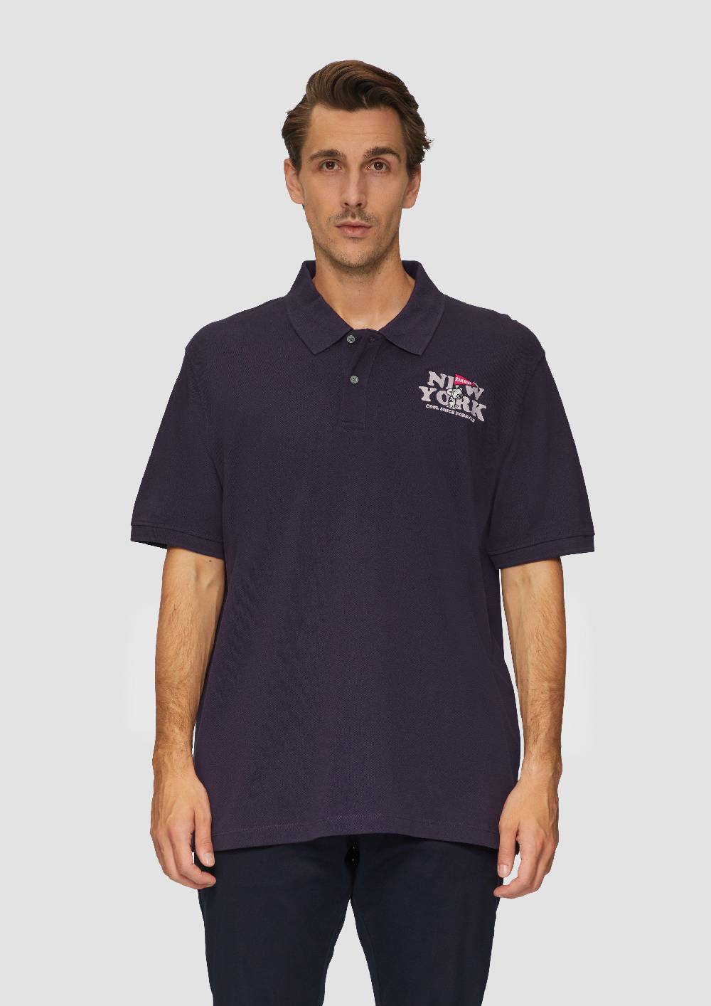 S.Oliver Poloshirt Aus Baumwollpiqué Mit Peanuts®-Motiv