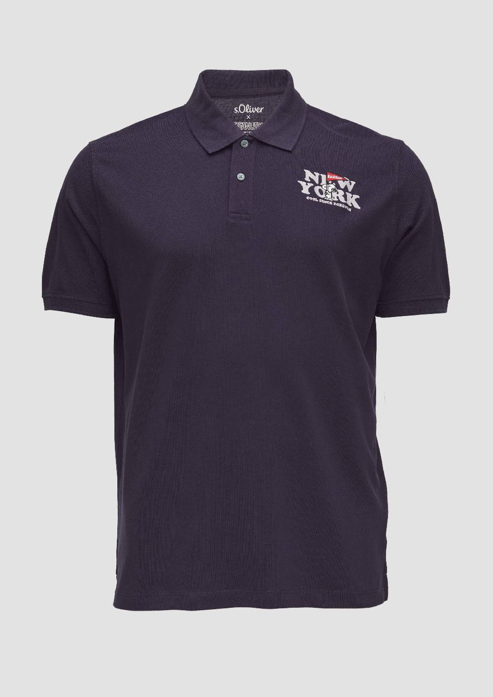 S.Oliver Poloshirt Aus Baumwollpiqué Mit Peanuts®-Motiv