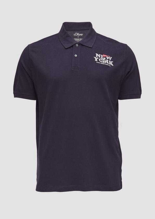 s.Oliver Poloshirt aus Baumwollpiqué mit Peanuts®-Motiv
