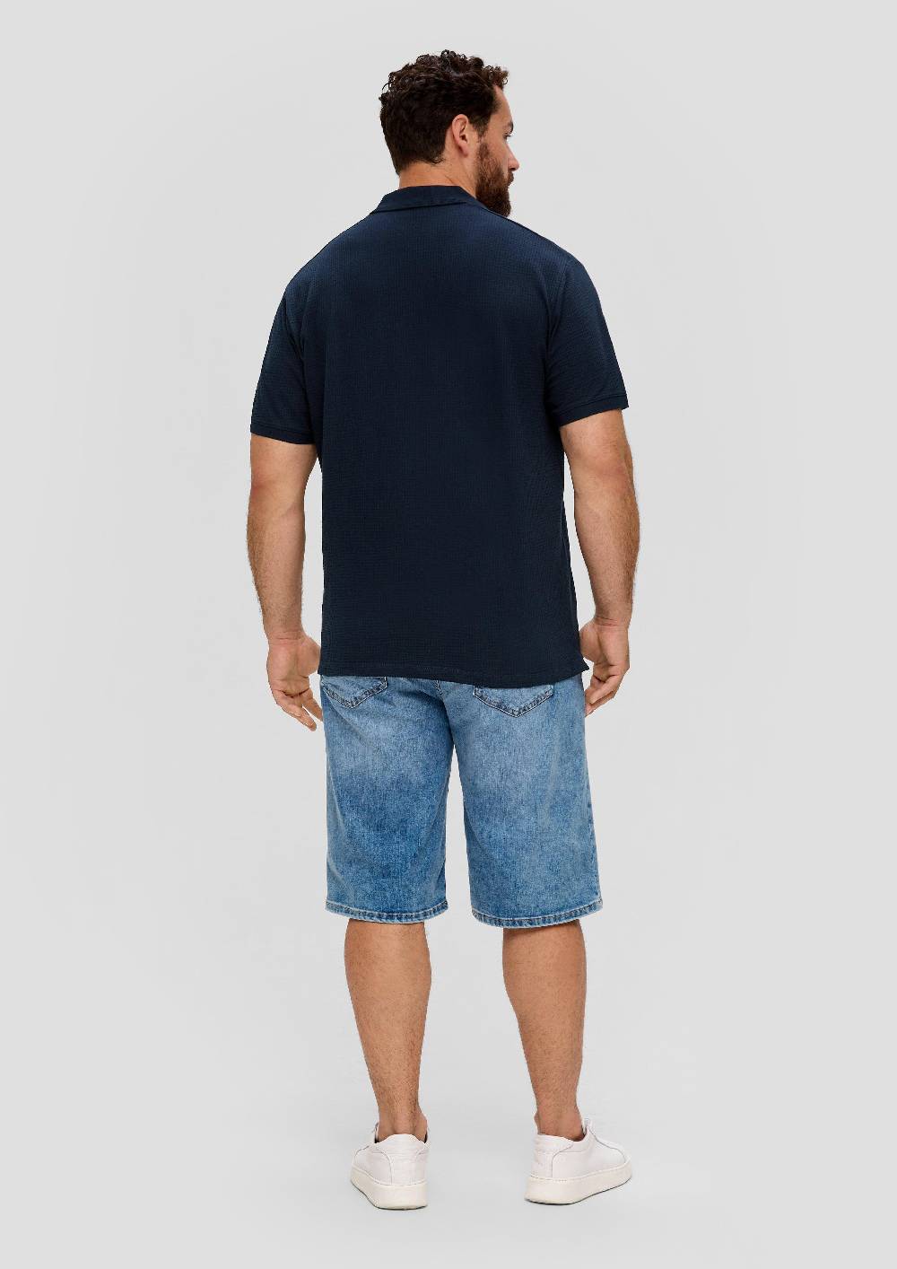 S.Oliver Poloshirt Aus Baumwollstretch Mit Applikation