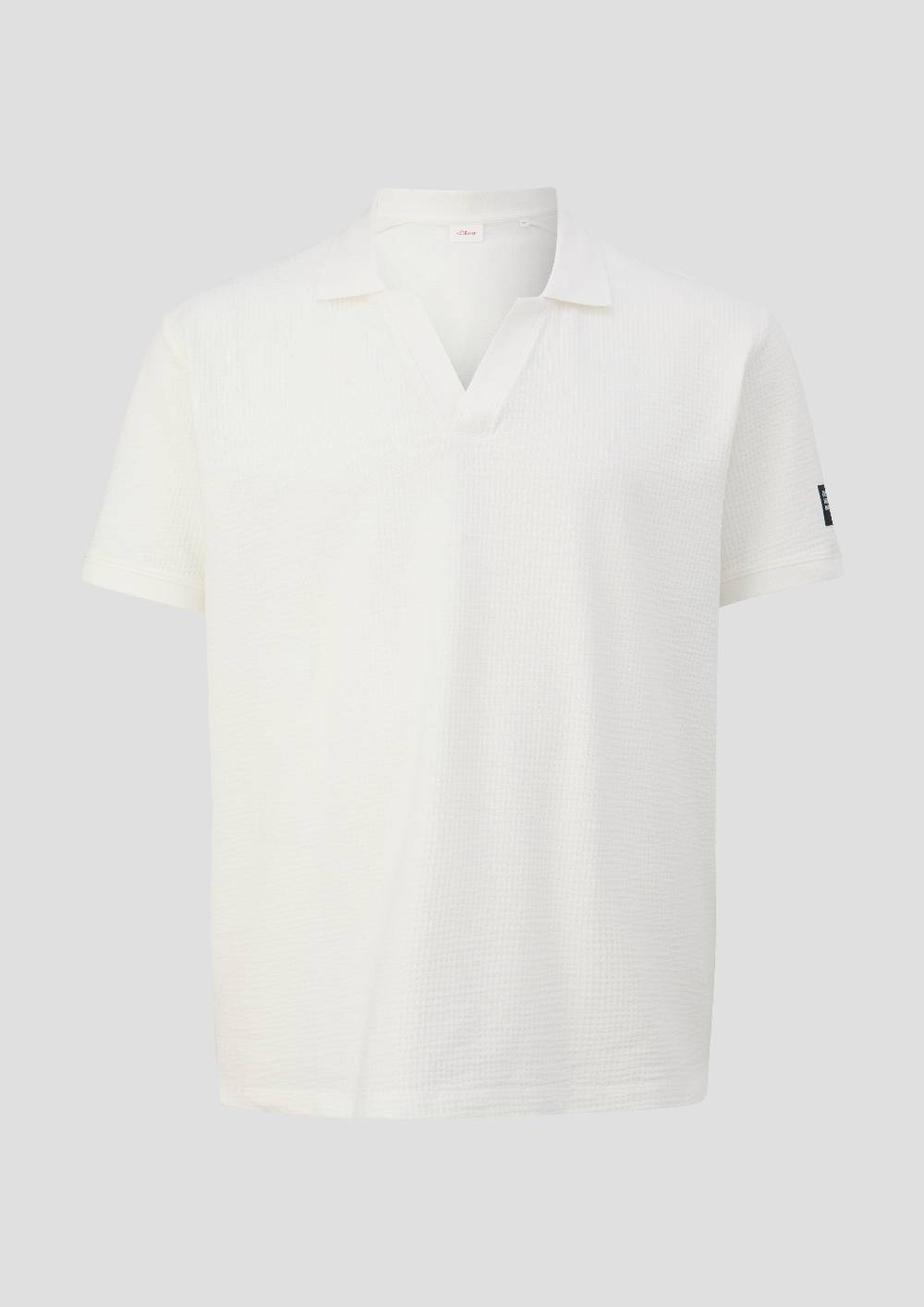 S.Oliver Poloshirt Aus Baumwollstretch Mit Applikation