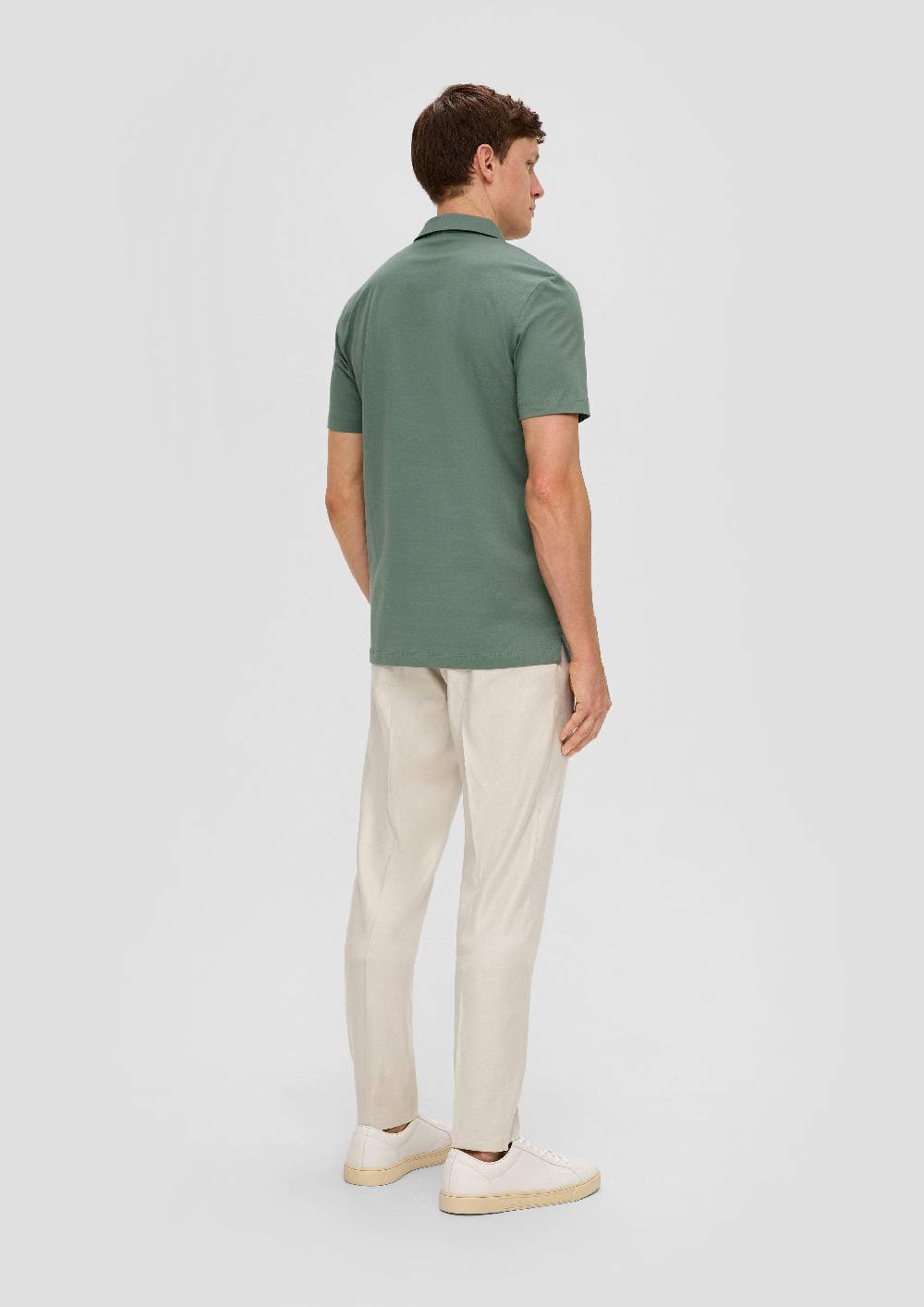 S.Oliver Poloshirt Aus Jersey Mit Seitlich Geschlitztem Saum