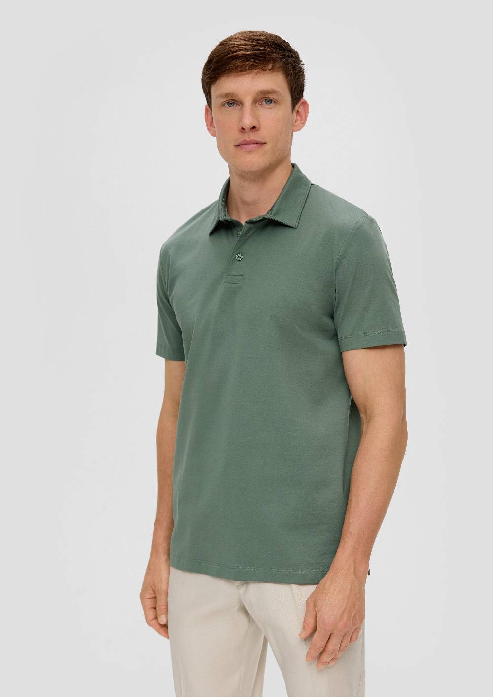S.Oliver Poloshirt Aus Jersey Mit Seitlich Geschlitztem Saum