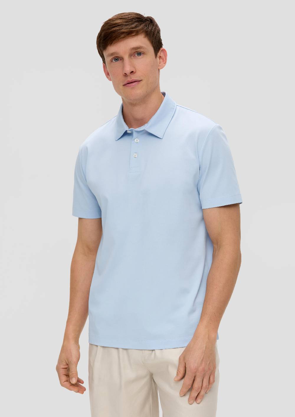 S.Oliver Poloshirt Aus Jersey Mit Seitlich Geschlitztem Saum