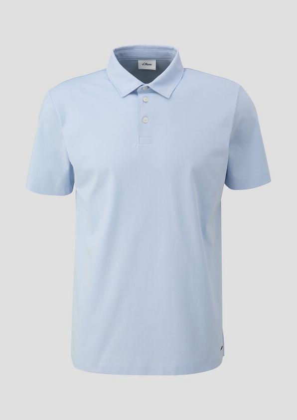 s.Oliver Poloshirt aus Jersey mit seitlich geschlitztem Saum