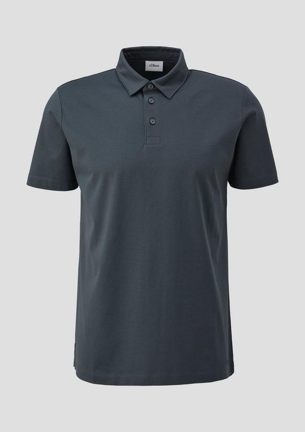 s.Oliver Poloshirt aus Jersey mit seitlich geschlitztem Saum